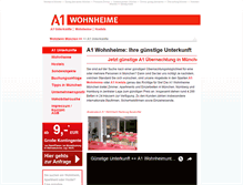 Tablet Screenshot of a1wohnheime.de